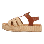 Sandalia Rafia Mujer Romola Beige Rockford