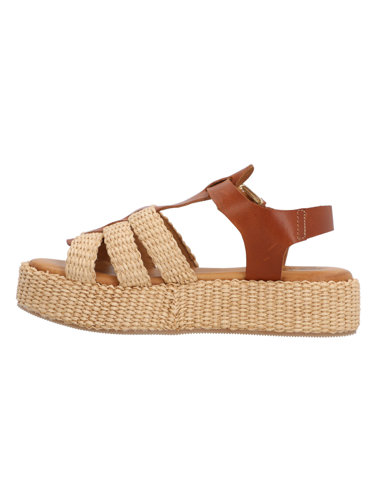 Sandalia Rafia Mujer Romola Beige Rockford