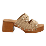 Sandalia Rafia Mujer Chiara Beige Rockford