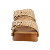 Sandalia Rafia Mujer Chiara Beige Rockford