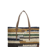 Cartera Rafia/Cuero Mujer Rkf Amalfi Tote Beige Rockford