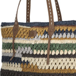 Cartera Rafia/Cuero Mujer Rkf Amalfi Tote Beige Rockford