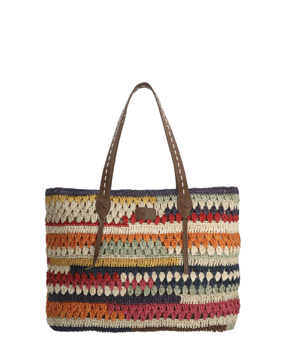 Cartera Rafia/Cuero Mujer Rkf Amalfi Tote Multicolor Rockford