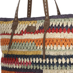 Cartera Rafia/Cuero Mujer Rkf Amalfi Tote Multicolor Rockford