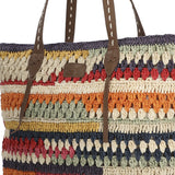 Cartera Rafia/Cuero Mujer Rkf Amalfi Tote Multicolor Rockford