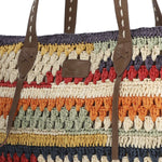 Cartera Rafia/Cuero Mujer Rkf Amalfi Tote Multicolor Rockford