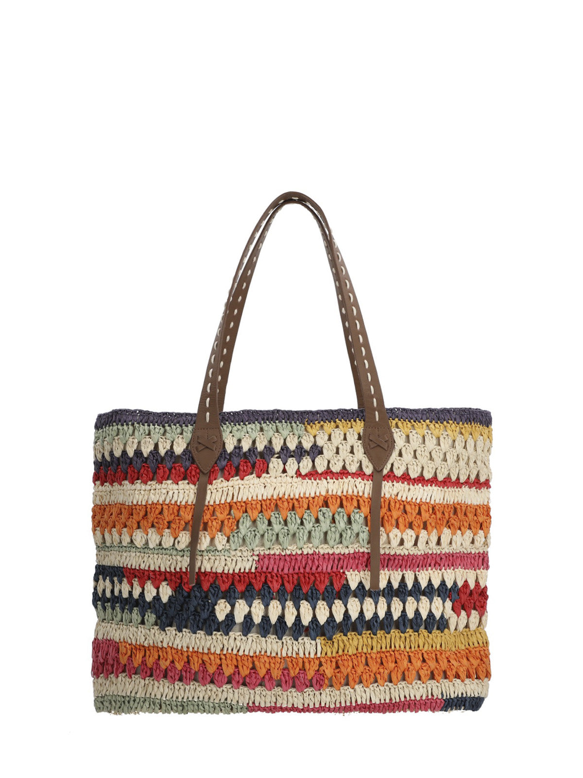 Cartera Rafia/Cuero Mujer Rkf Amalfi Tote Multicolor Rockford