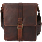 Maletín Cuero Unisex Tc Crossbody Café Rockford