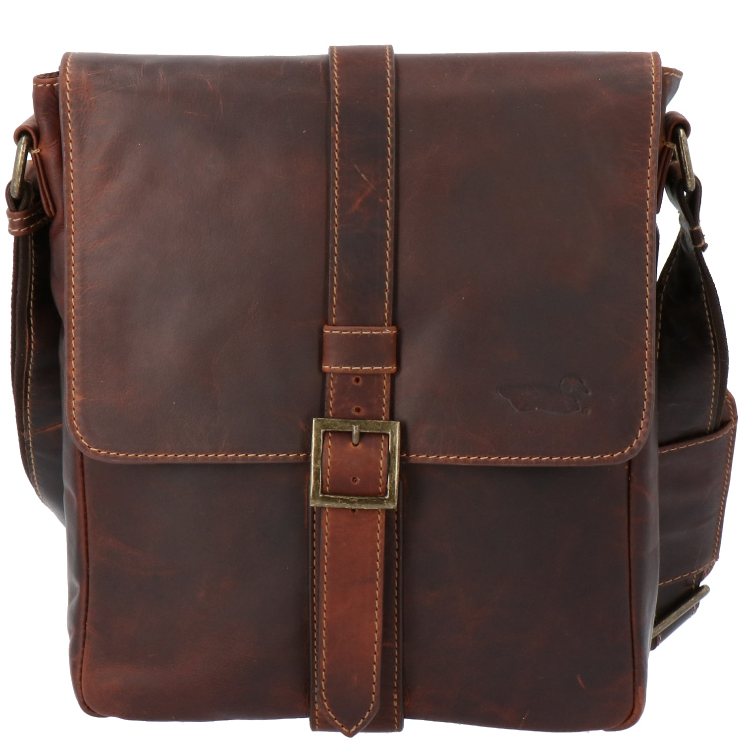 Maletín Cuero Unisex Tc Crossbody Café Rockford