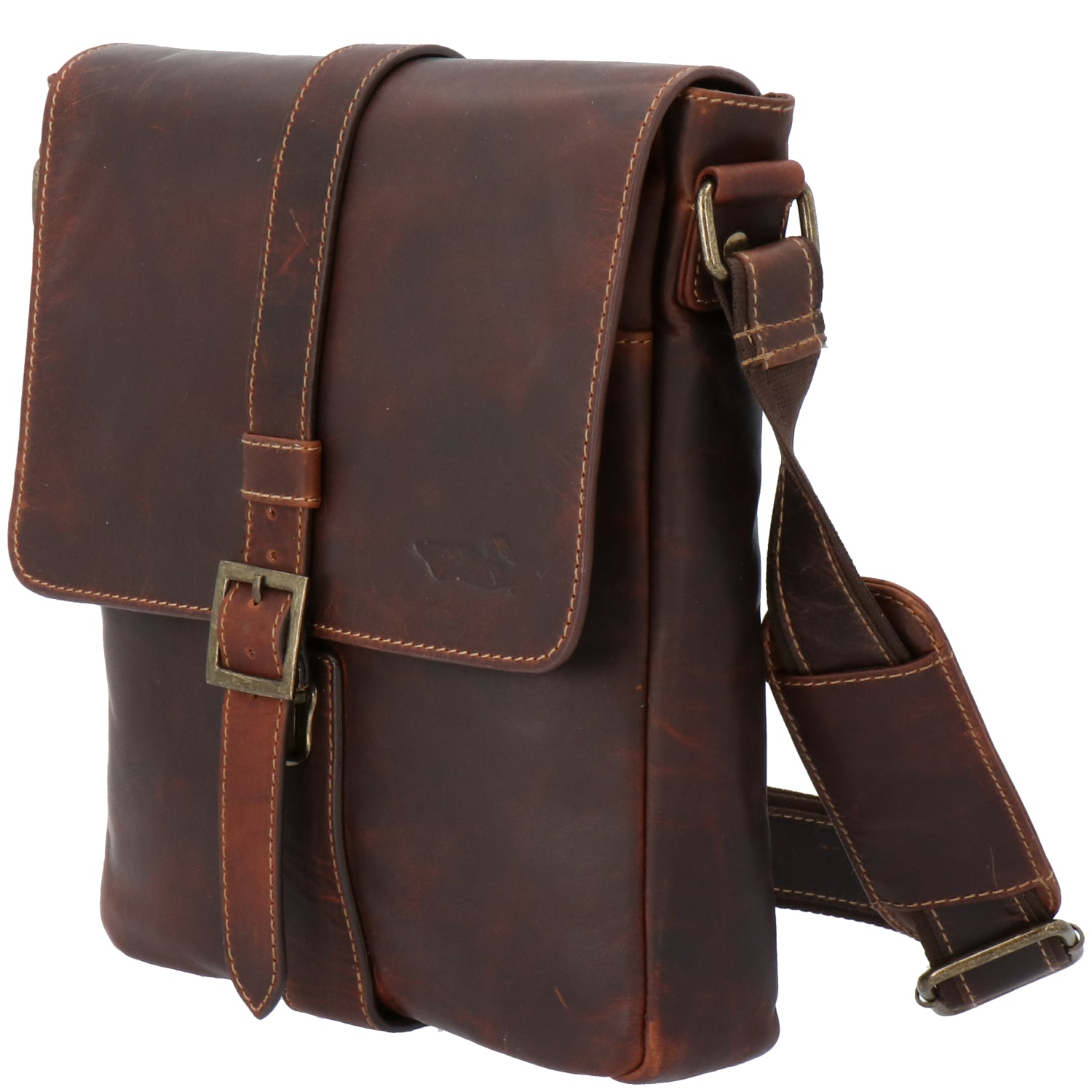 Maletín Cuero Unisex Tc Crossbody Café Rockford