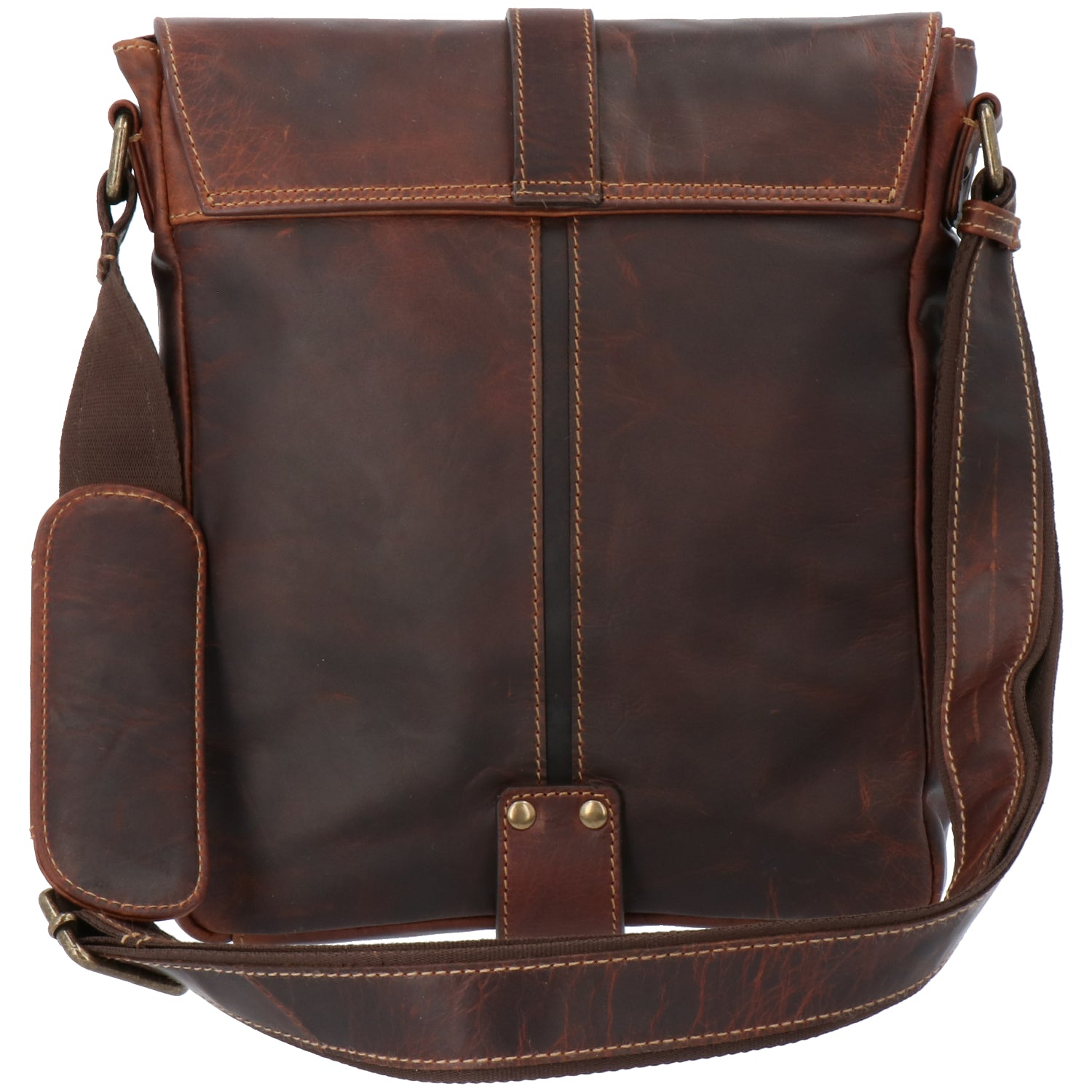 Maletín Cuero Unisex Tc Crossbody Café Rockford