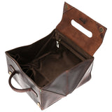 Neceser Cuero Unisex Tc New Necessaire Café Rockford