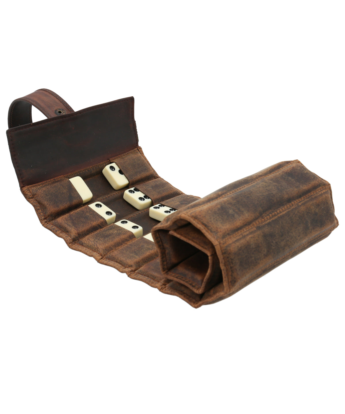 Juego Cuero Unisex Domino Café Rockford