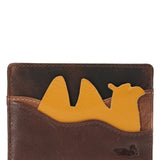 Tarjetero Cuero Unisex Fd Camel Card Multicolor Rockford