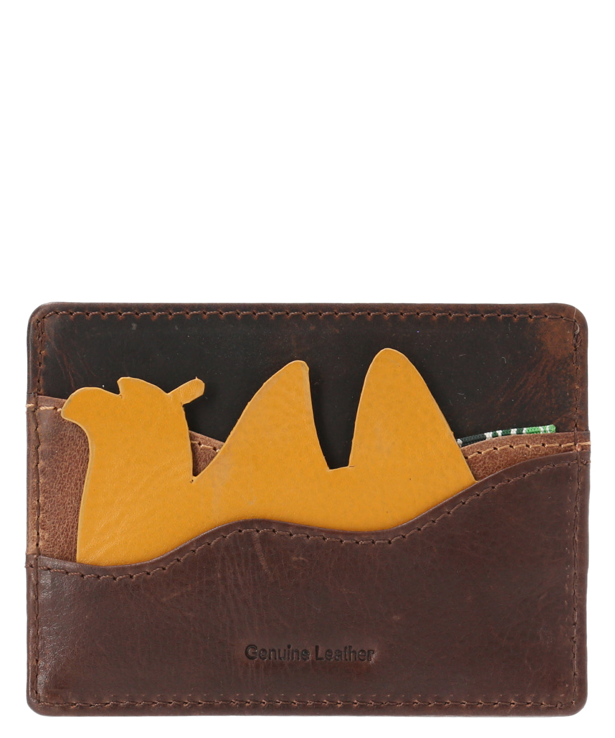 Tarjetero Cuero Unisex Fd Camel Card Multicolor Rockford