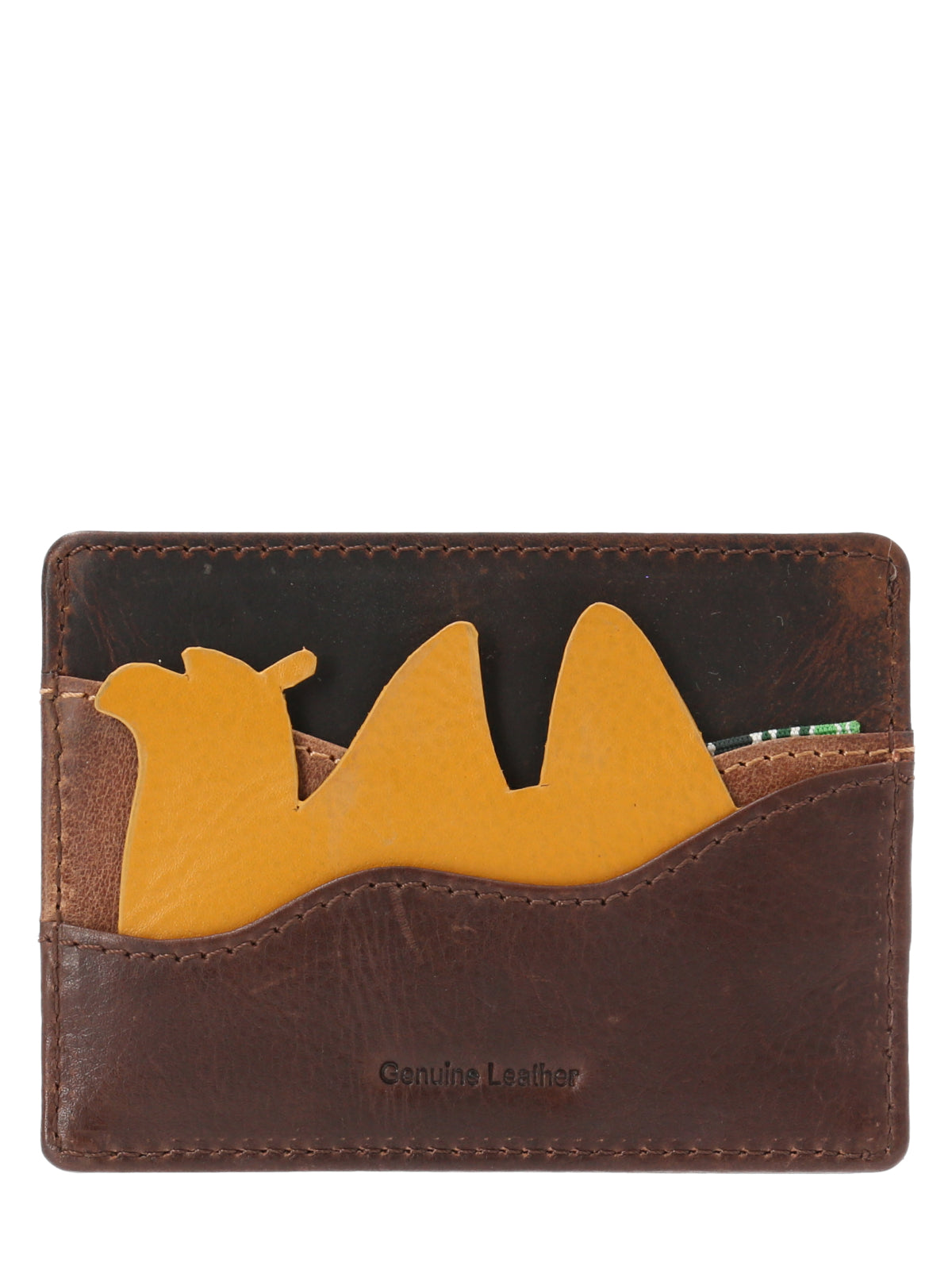 Tarjetero Cuero Unisex Fd Camel Card Multicolor Rockford