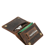 Tabaquera Cuero Unisex Hu Tobacco Case Café Rockford