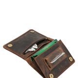 Tabaquera Cuero Unisex Hu Tobacco Case Café Rockford
