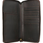 Porta Pasaporte Cuero Unisex Tc Passport Case Café Rockford