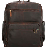 Mochila Cuero Unisex Tc Crawford Back Chocolate Rockford