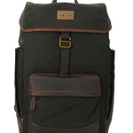Mochila Canvas Engrasado Inglés Y Cuero Unisex Uk Norwich Back Café Rockford