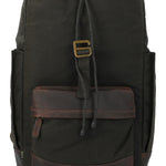 Mochila Canvas Engrasado Inglés Y Cuero Unisex Uk Norwich Back Café Rockford