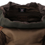 Mochila Canvas Engrasado Inglés Y Cuero Unisex Uk Norwich Back Café Rockford