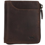 Billetera Cuero Unisex Fd Trento Zip Café Rockford