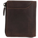 Billetera Cuero Unisex Fd Trento Zip Café Rockford