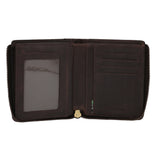 Billetera Cuero Unisex Fd Trento Zip Café Rockford