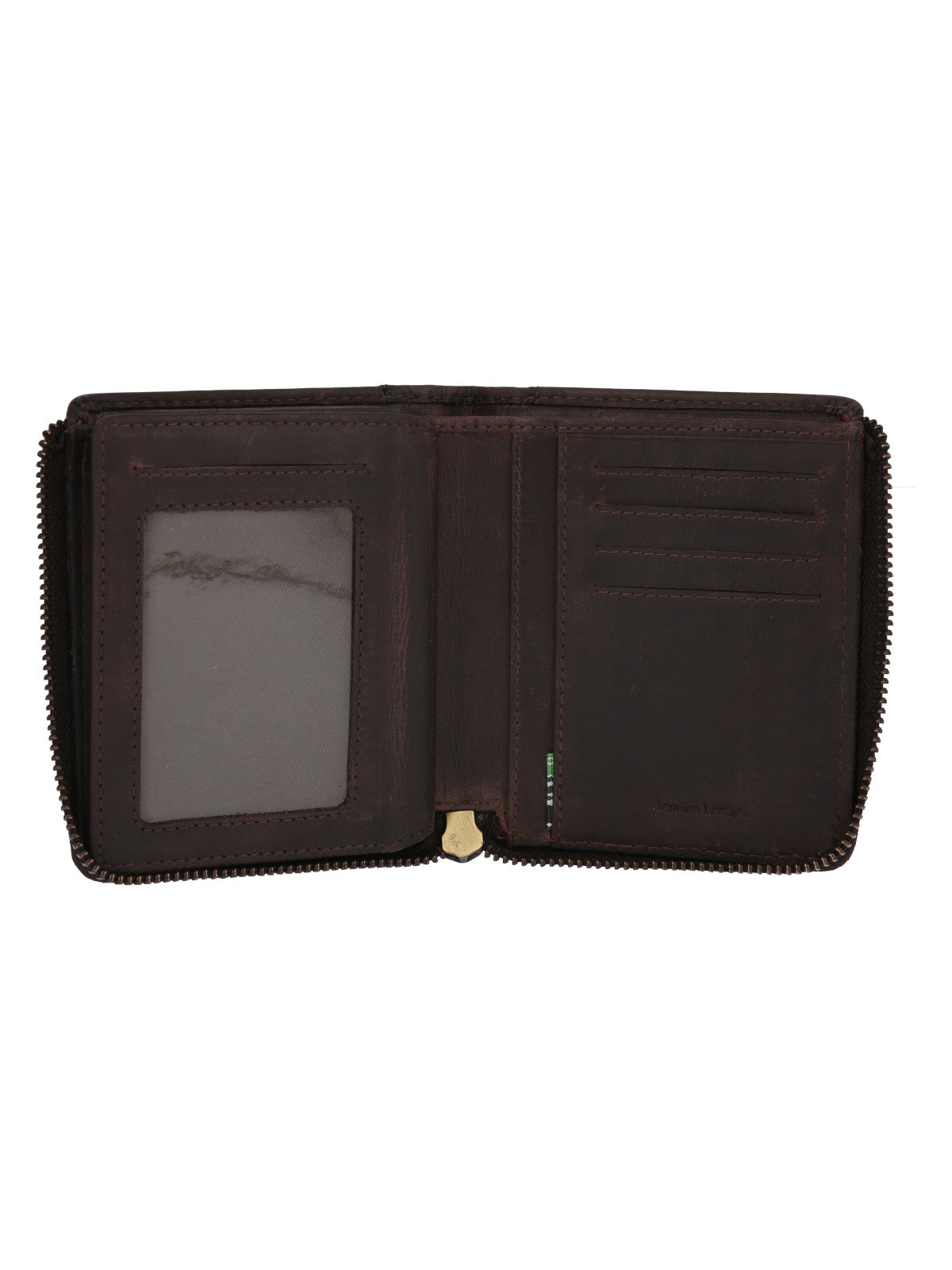 Billetera Cuero Unisex Fd Trento Zip Café Rockford
