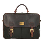 Maletin Canvas Engrasado Inglés Y Cuero Unisex Uk Telford Bag Café Rockford
