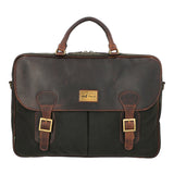 Maletin Canvas Engrasado Inglés Y Cuero Unisex Uk Telford Bag Café Rockford