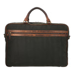 Maletin Canvas Engrasado Inglés Y Cuero Unisex Uk Telford Bag Café Rockford