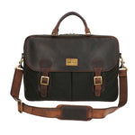 Maletin Canvas Engrasado Inglés Y Cuero Unisex Uk Telford Bag Café Rockford
