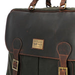 Maletin Canvas Engrasado Inglés Y Cuero Unisex Uk Telford Bag Café Rockford