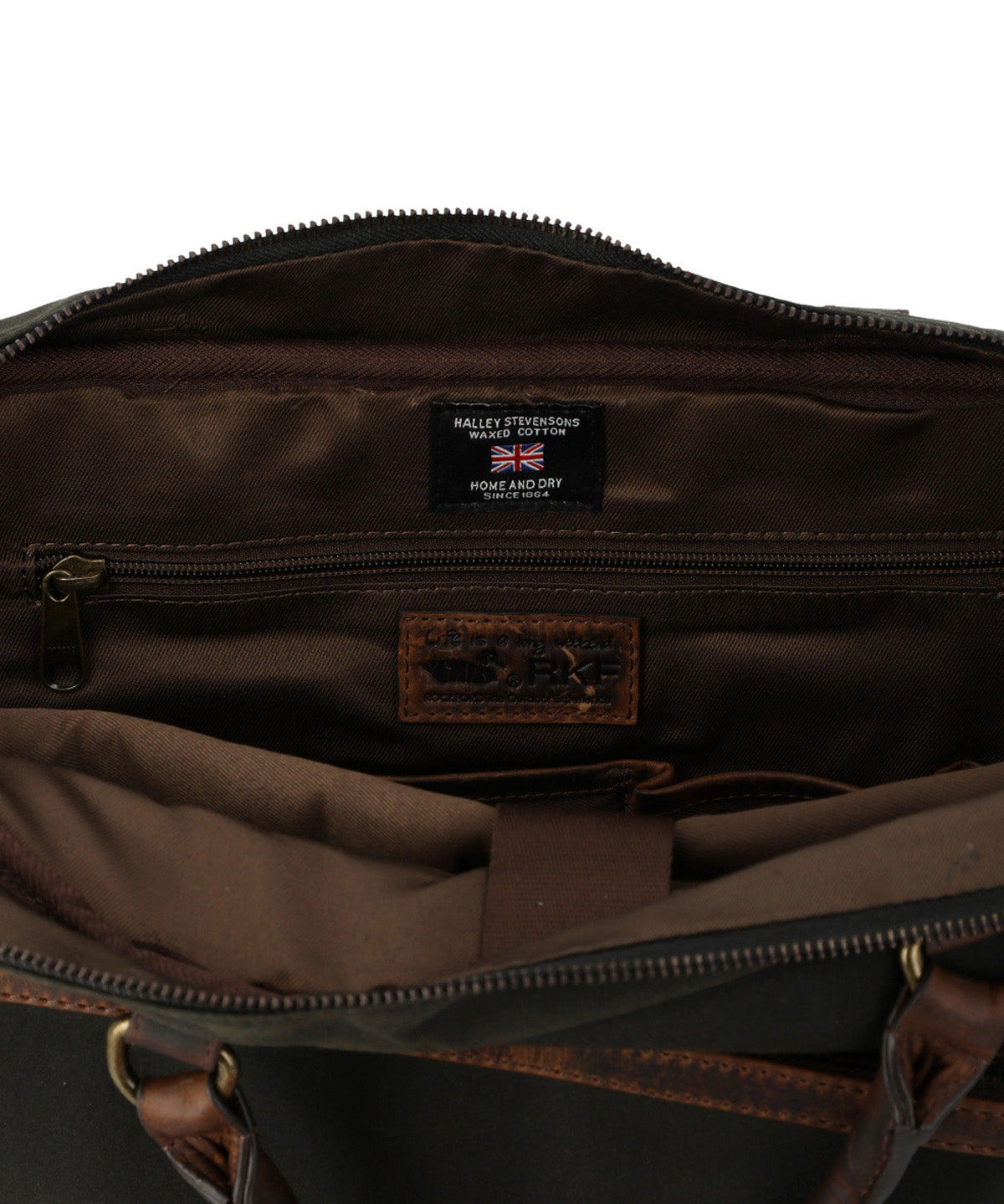 Maletin Canvas Engrasado Inglés Y Cuero Unisex Uk Telford Bag Café Rockford