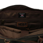 Maletin Canvas Engrasado Inglés Y Cuero Unisex Uk Telford Bag Café Rockford