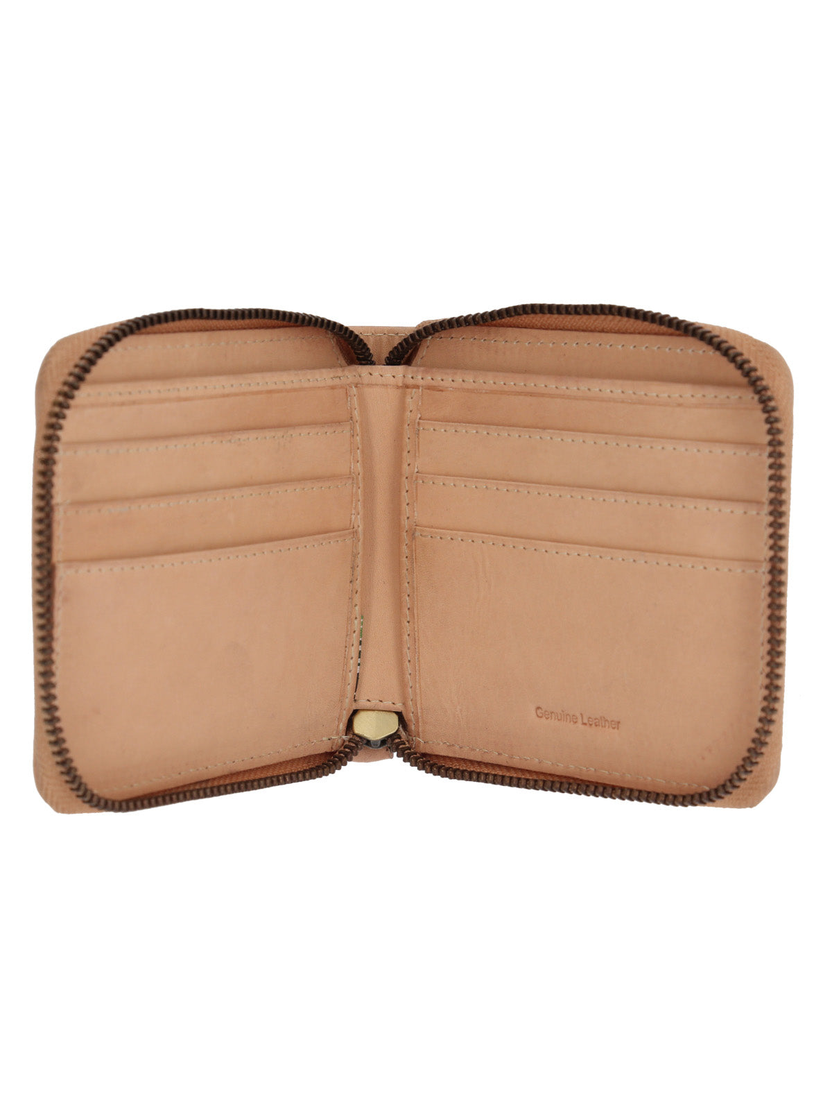 Billetera Cuero Unisex Cr Zipper James Beige Rockford