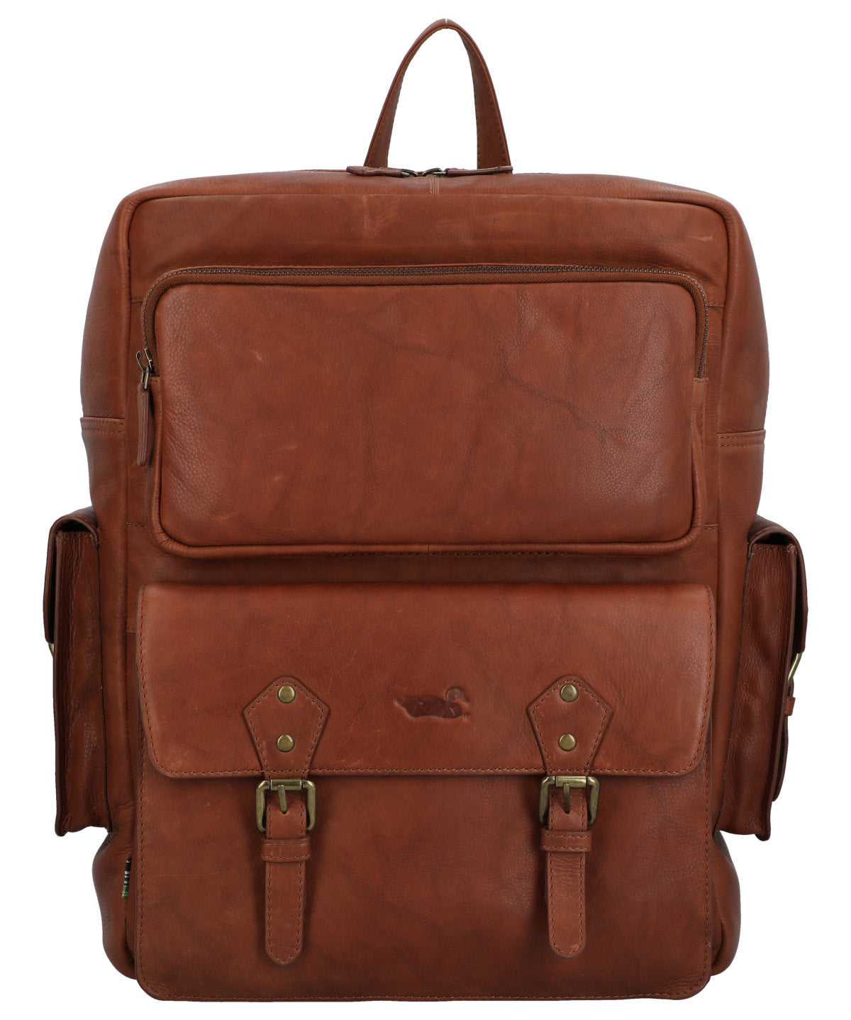 Mochila Cuero Unisex Aq Hank Back Café Rockford