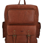 Mochila Cuero Unisex Aq Hank Back Café Rockford