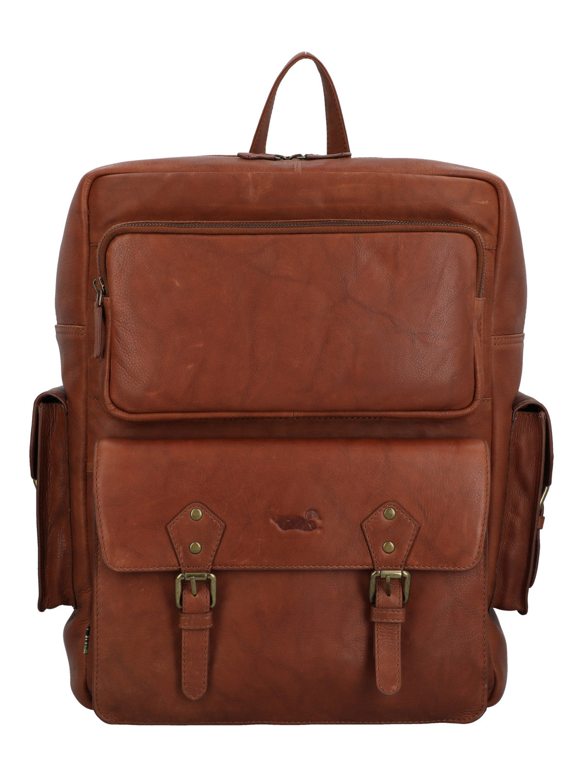 Mochila Cuero Unisex Aq Hank Back Café Rockford