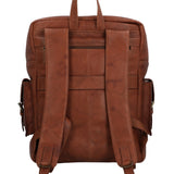 Mochila Cuero Unisex Aq Hank Back Café Rockford