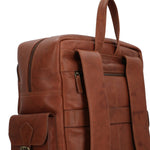 Mochila Cuero Unisex Aq Hank Back Café Rockford