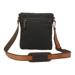 Maletin Canvas Engrasado Inglés Y Cuero Unisex Uk Belfast Cross Café Rockford