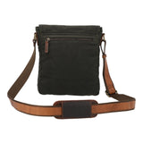 Maletin Canvas Engrasado Inglés Y Cuero Unisex Uk Belfast Cross Café Rockford