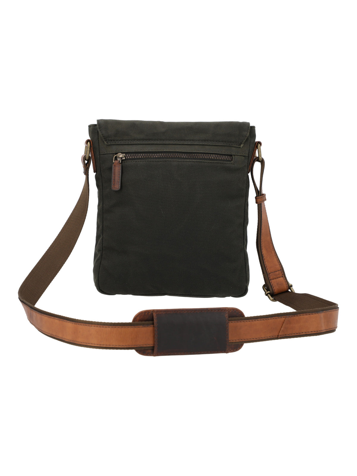Maletin Canvas Engrasado Inglés Y Cuero Unisex Uk Belfast Cross Café Rockford