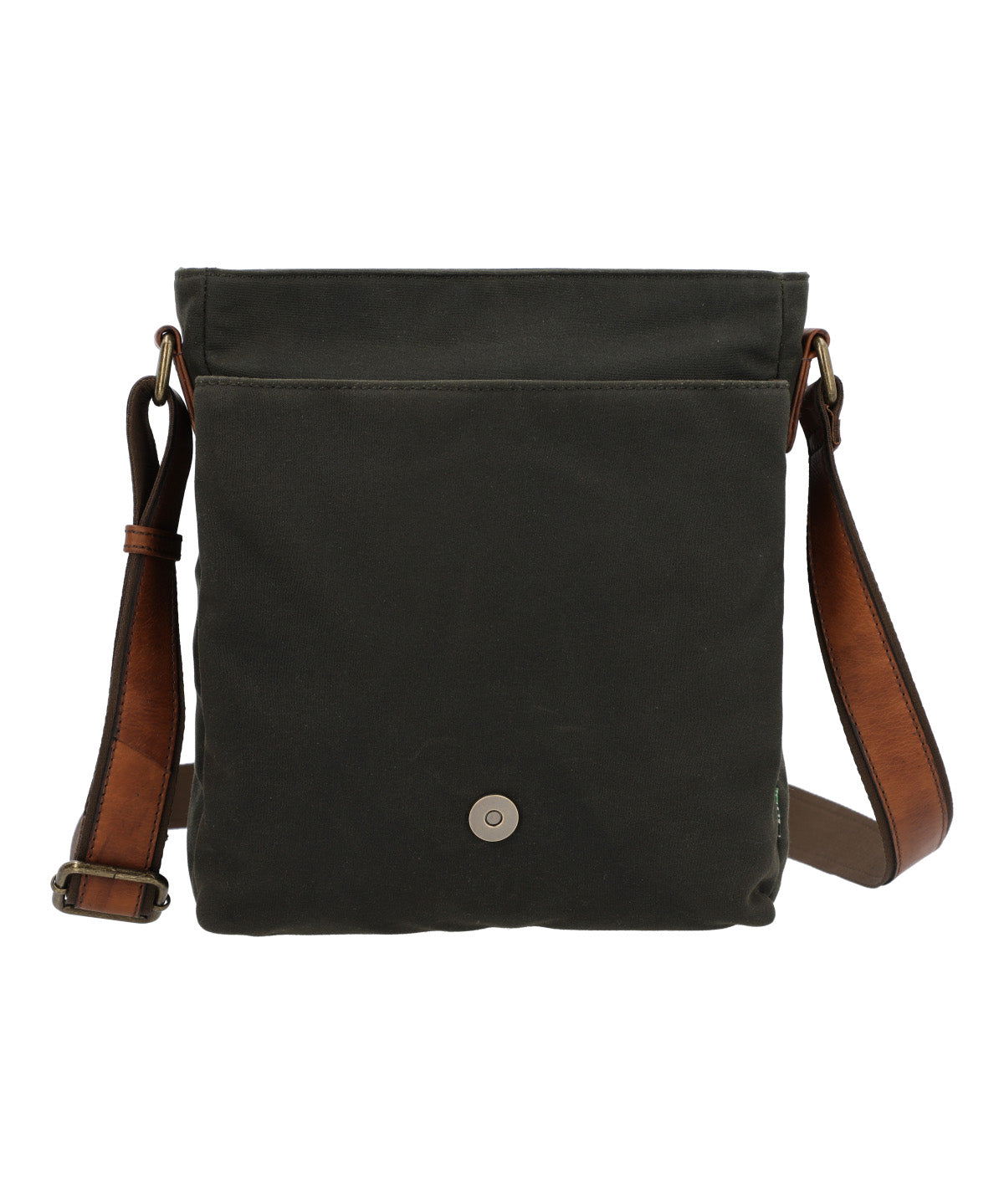 Maletin Canvas Engrasado Inglés Y Cuero Unisex Uk Belfast Cross Café Rockford