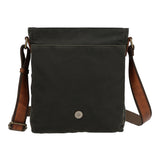 Maletin Canvas Engrasado Inglés Y Cuero Unisex Uk Belfast Cross Café Rockford