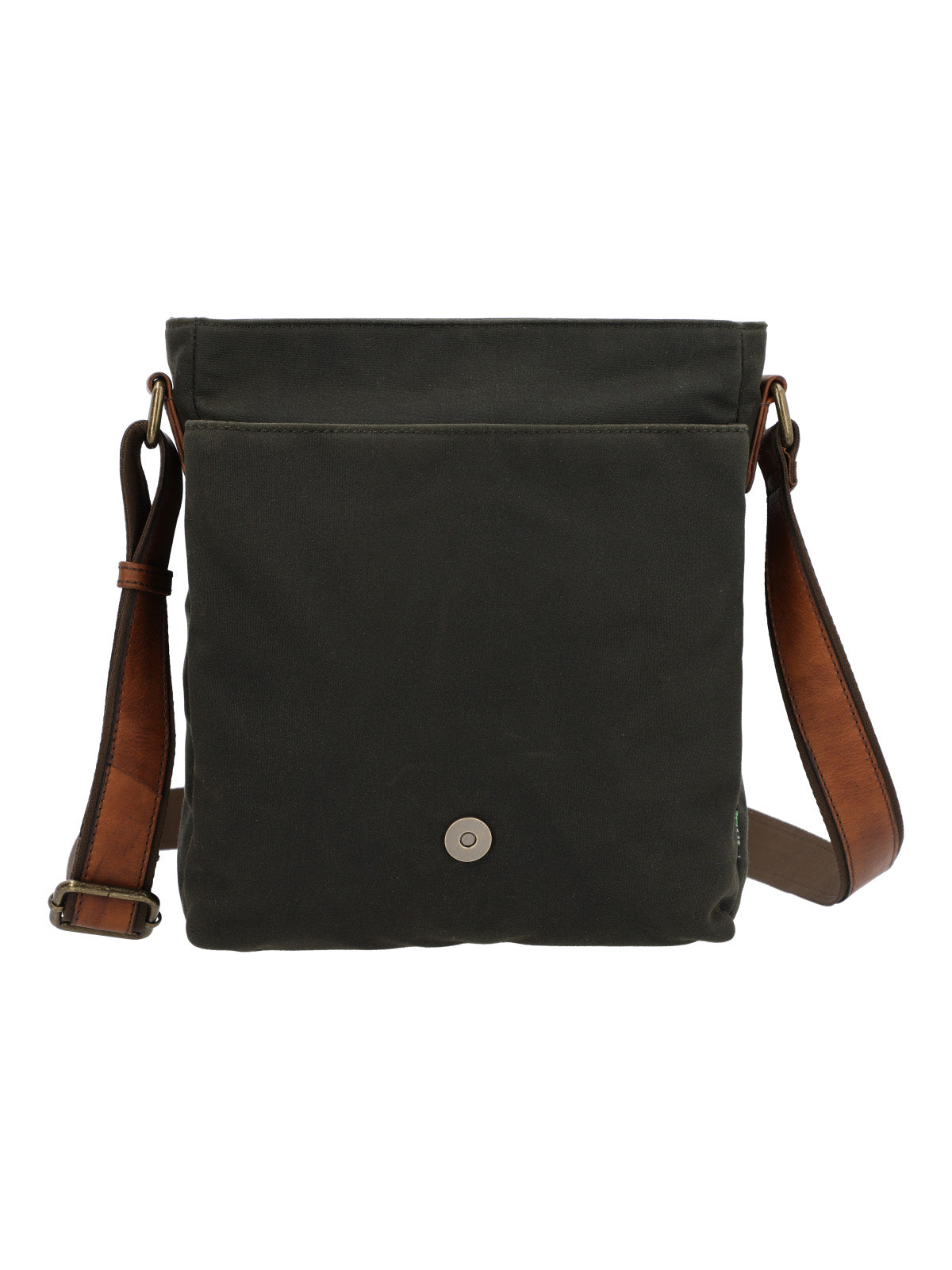 Maletin Canvas Engrasado Inglés Y Cuero Unisex Uk Belfast Cross Café Rockford